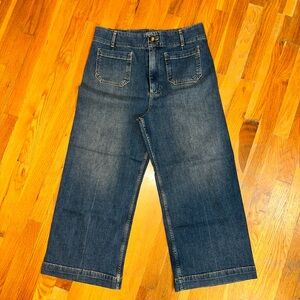 Pilcro Blue Ankle Cropped Jeans High-Rise